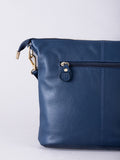 Lakeland Leather blue Cartmel cross-body bag, imported from the UK