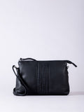 Lakeland Leather black Eden cross-body bag - British product