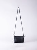Lakeland Leather black Eden cross-body bag - British product