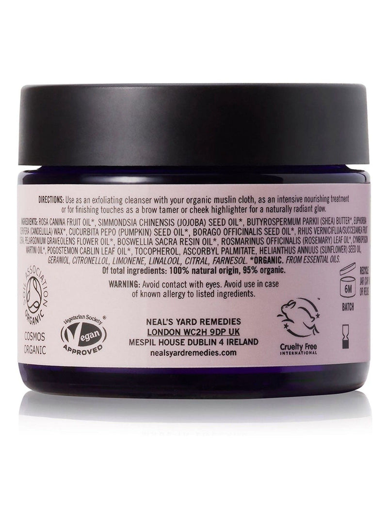 Neals Yard Wild Rose Beauty Balm 50g, imported from the UK