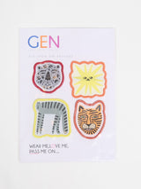 Next GEN Orange Iron On Animal Badges- Buy online at McGrocer