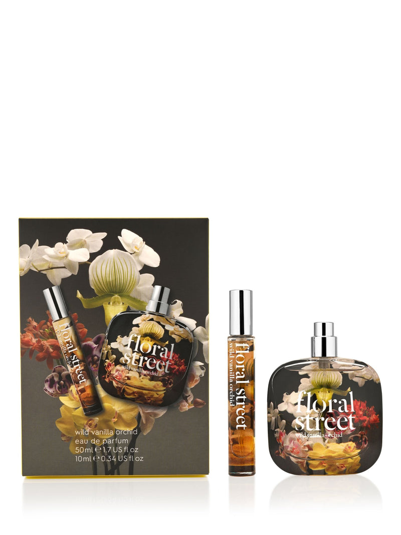 Floral Street Wild Vanilla Orchid perfume gift set 50ml & 10ml - British product