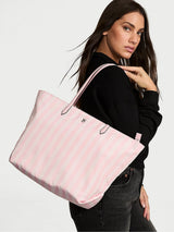 Next Victoria's Secret Iconic Stripe Pink Tote Bag- Buy online at McGrocer