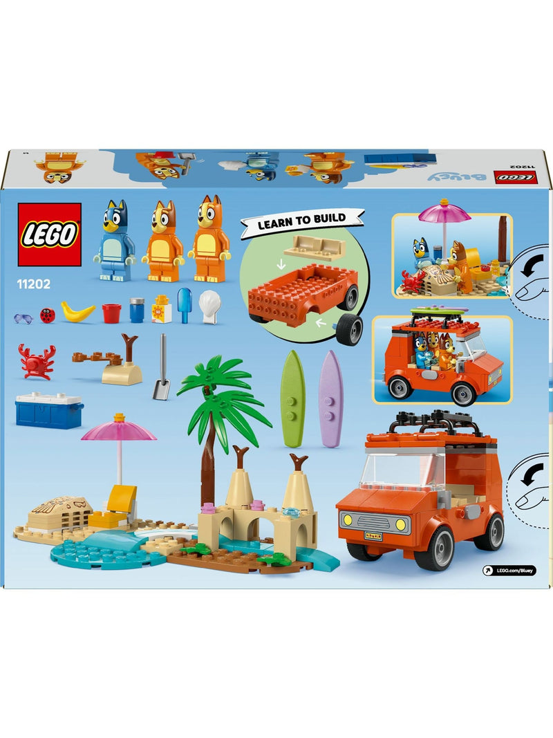LEGO Bluey beach family car set 11202 - British product