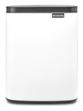 Brabantia White Bo waste bin 7 litre - British product