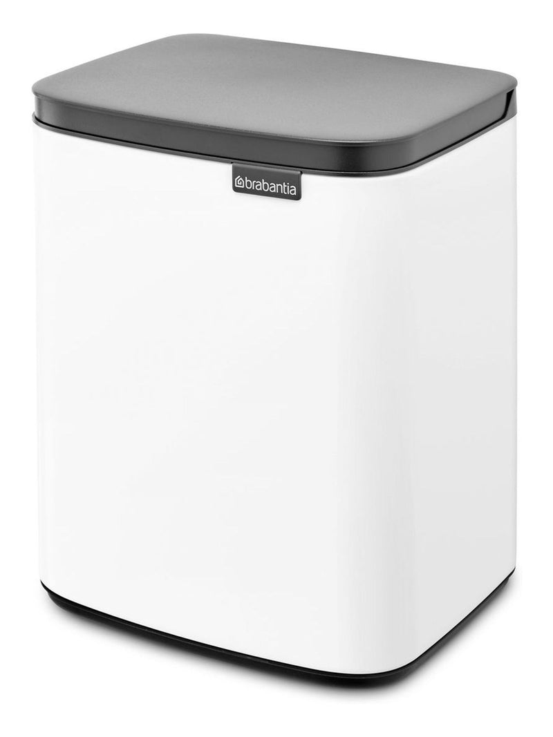 Brabantia White Bo waste bin 7 litre - British product