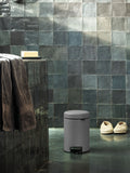Brabantia Pedal Bin Mineral Concrete Grey 3L - British product