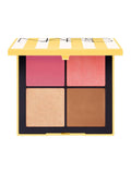 Sun-Inspired Cheek Palette with Matte and Shimmer Blush, Bronzer, and Highlighter