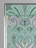 Sara Miller Roman blind sage green peacock filigree 1500x1400mm, imported from the UK