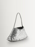 Dragon Diffusion Rosanna Mini Bag Covert Foil Silver - British product
