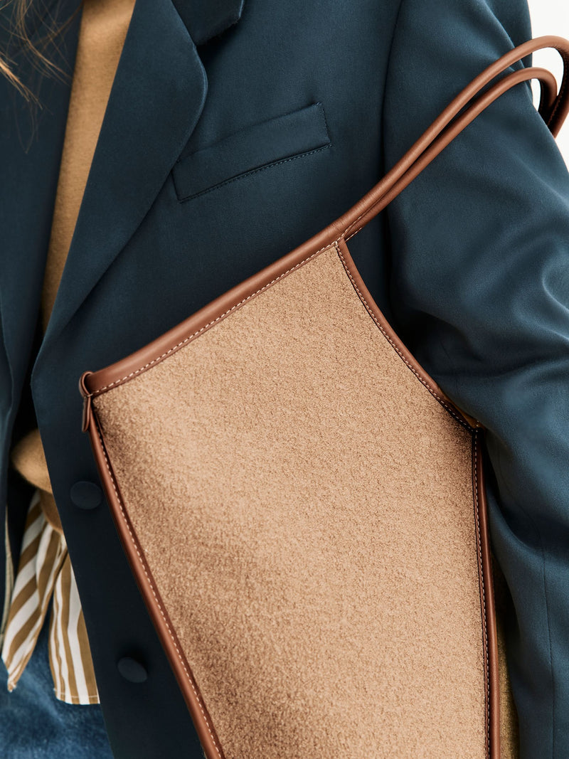 Hereu Studio brown wool tote bag, UK version