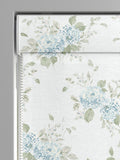 Shabby Chic blue hydrangea roman blind made to measure (British brand)