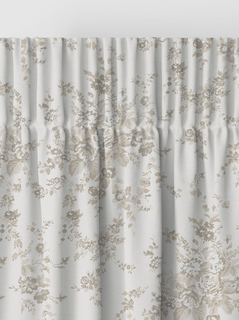 Shabby Chic garden floral made to measure curtains, UK version
