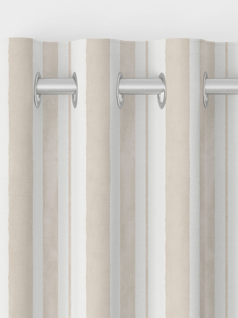 Shabby Chic Natural Watercolour Stripe curtains - British product