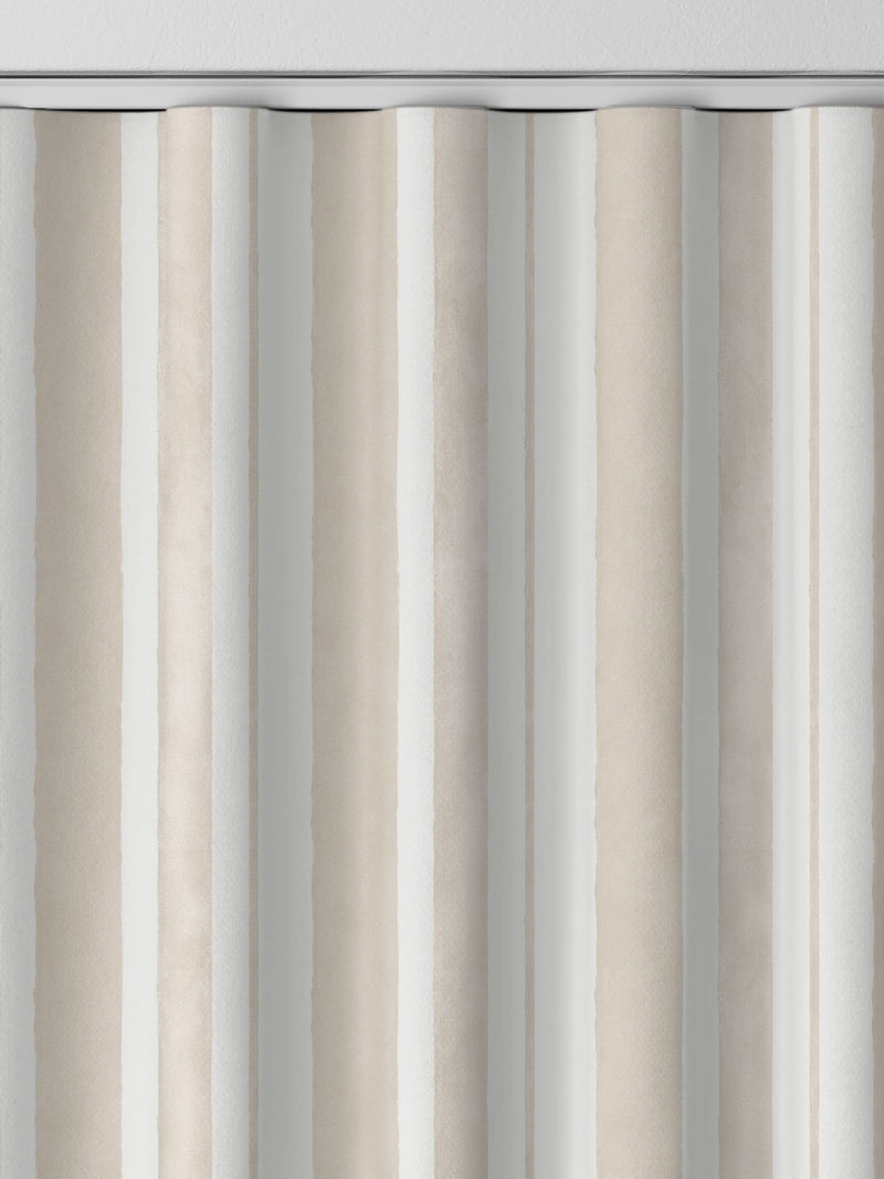 Shabby Chic Natural Watercolour Stripe curtains - British product