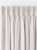 Shabby Chic blush pink watercolour stripe curtains, imported from the UK