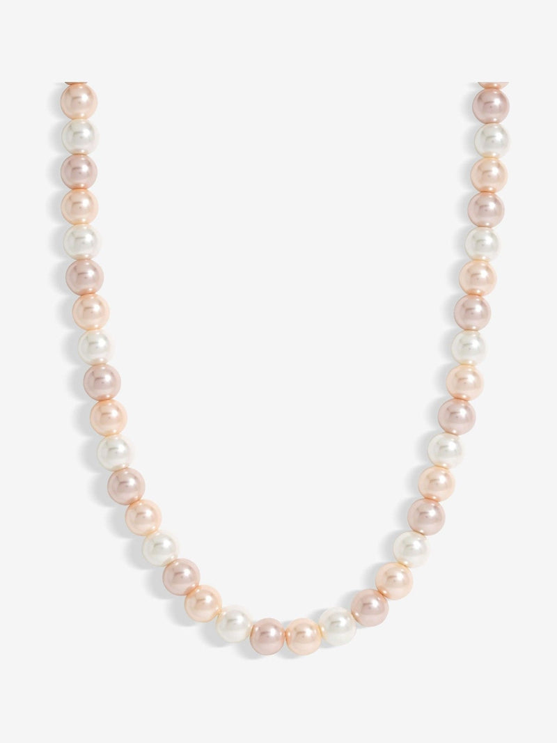 Pink Pearl Necklace with Lobster Clasp, 406.4mm Length, 8mm Width