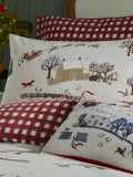 Furn Cotswolds Christmas duvet cover and pillowcase set - British product
