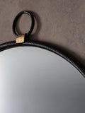 Gallery Home Black Baystone Round Mirror 70cm x 61cm x 2cm, UK version