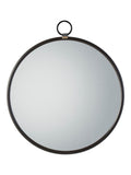 Gallery Home Black Baystone Round Mirror 70cm x 61cm x 2cm, UK version