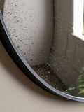 Gallery Home black convex mirror 80cm (British brand)