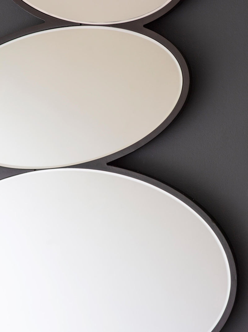 Gallery Home Black Andersson Pebble Stack Mirror 118cm x 54cm, UK version