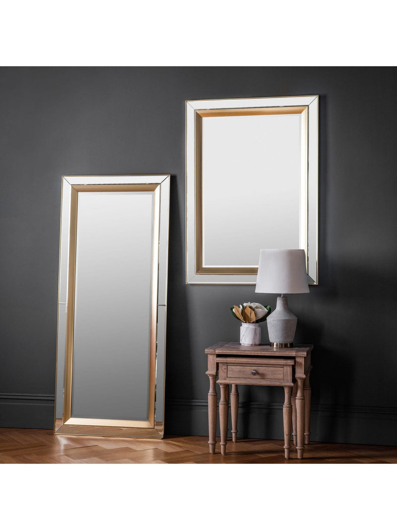 Gallery Home frameless leaner mirror 158cm, imported from the UK