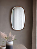 Gallery Home dark wood walnut mirror 90cm x 55cm, UK version