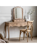 Gallery Home Dressing Table Mirror Weathered Light Wood 73cm, UK version
