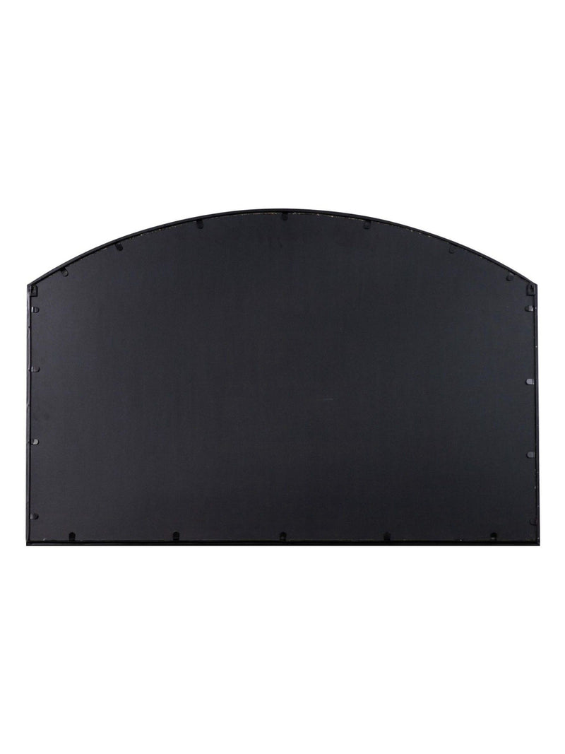 Gallery Home Black Winglow arch mirror 80cm by 120cm, UK version
