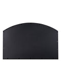 Gallery Home Black Winglow arch mirror 80cm by 120cm, UK version