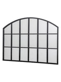 Gallery Home Black Winglow arch mirror 80cm by 120cm, UK version