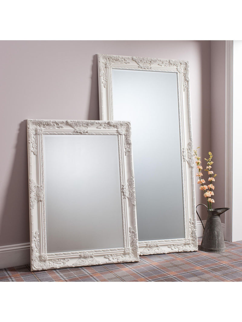 Gallery Home Cream Hampton leaner mirror 170cm, UK version