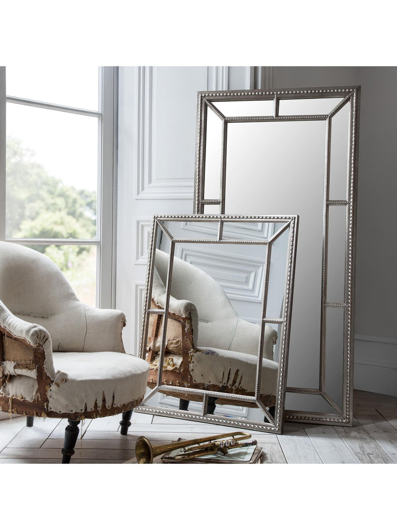 Gallery Home Silver Lawthorne wall mirror with adjustable light, UK version