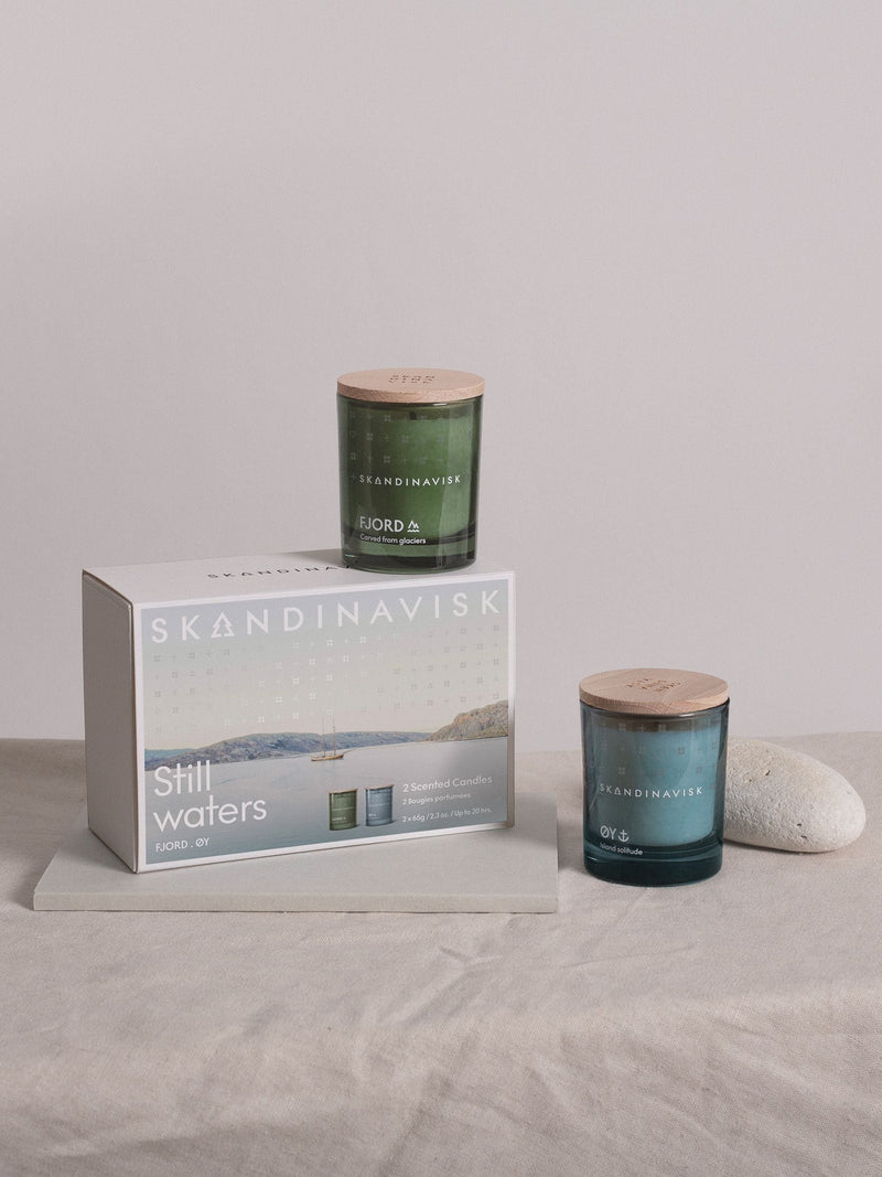 Skandinavisk Still Waters scented candle giftset 65g - British product