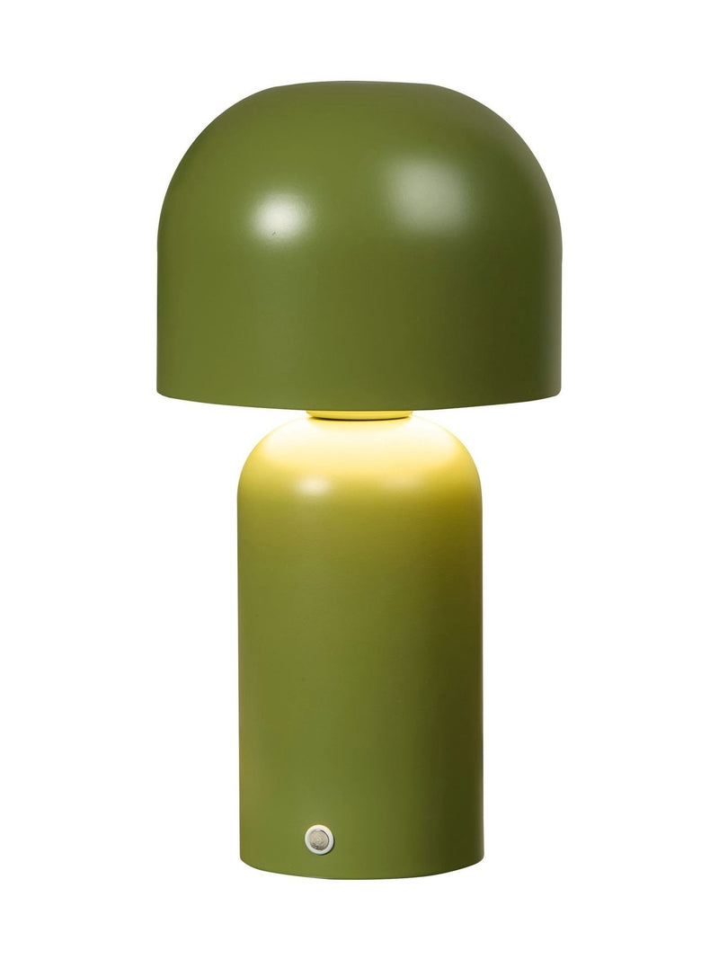 Searchlight Bellota olive green rechargeable LED table lamp (British brand)