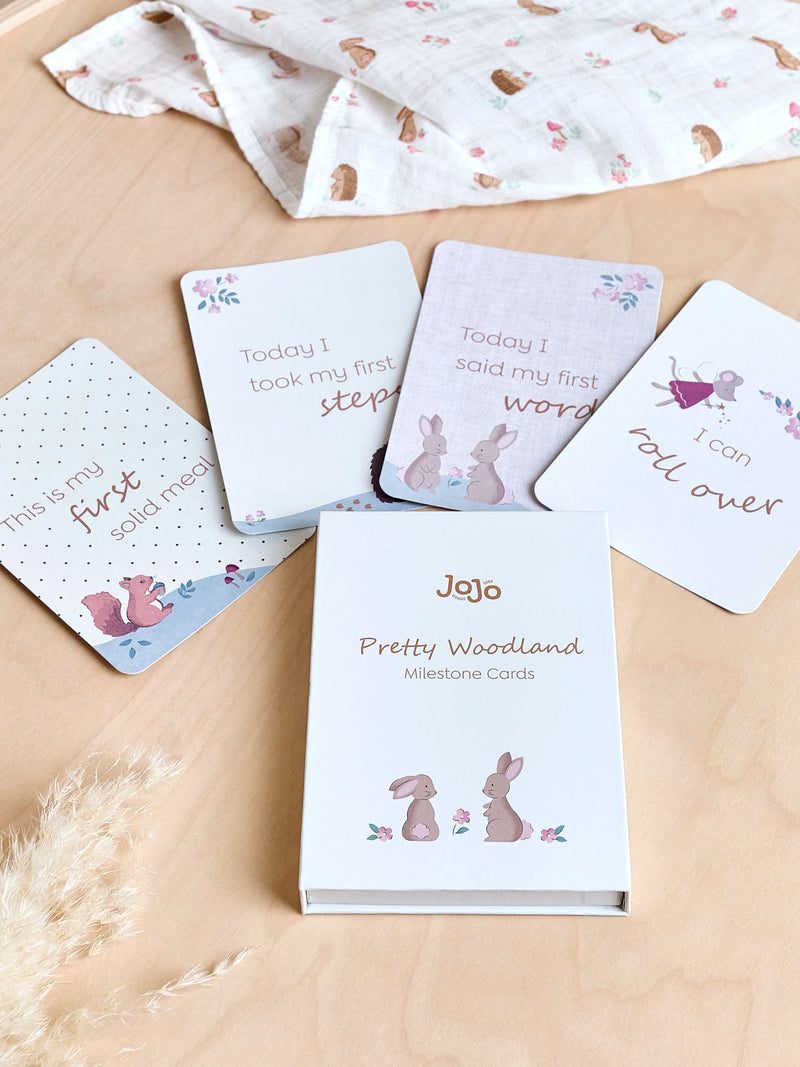 JoJo Maman Bébé baby milestone cards set of 26 (British brand)