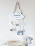 JoJo Maman Bébé wooden wall hanging born in 2026 - British product