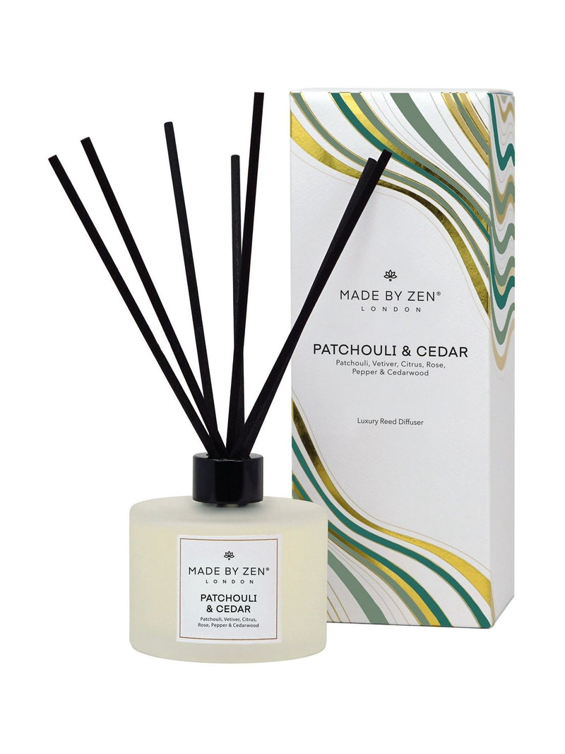 Made by Zen Patchouli and Cedar reed diffuser, imported from the UK