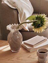 Next Broste Copenhagen Taupe Warm Grey Jasmin Ceramic Vase 28cm- Buy online at McGrocer