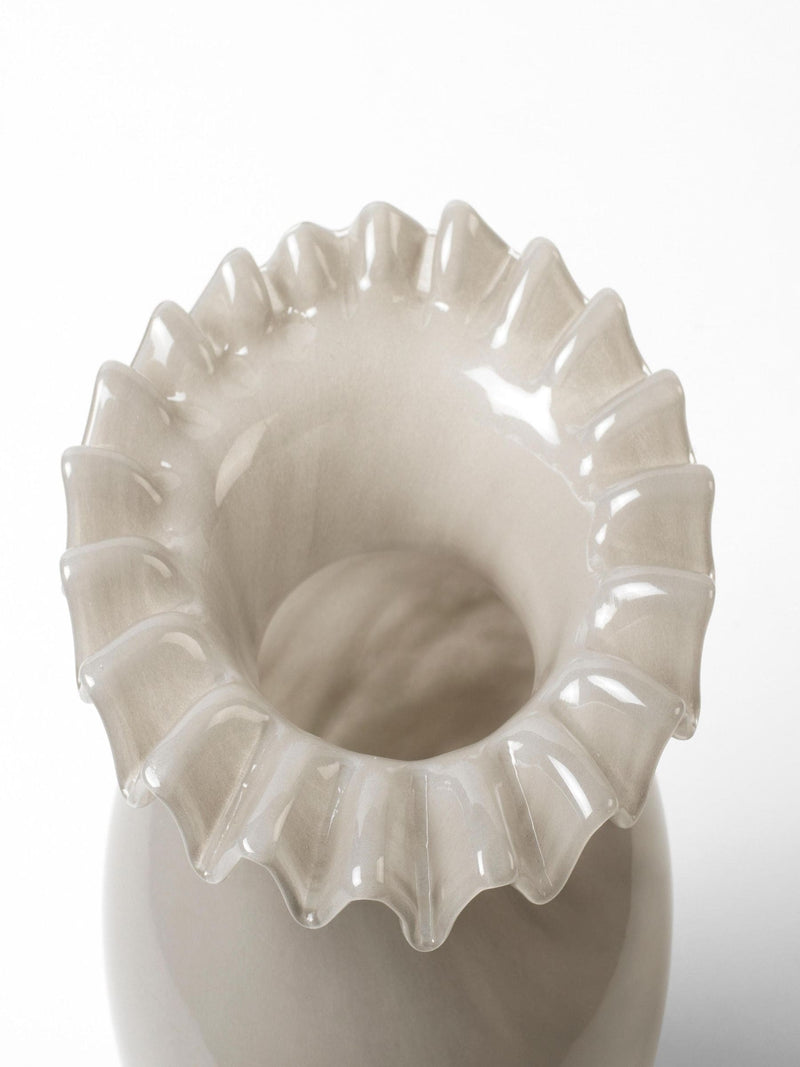 Broste Copenhagen Taupe Warm Grey Jasmin vase 28cm - British product