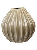 Broste Copenhagen Rainy Day Grey extra large wide vase, imported from the UK