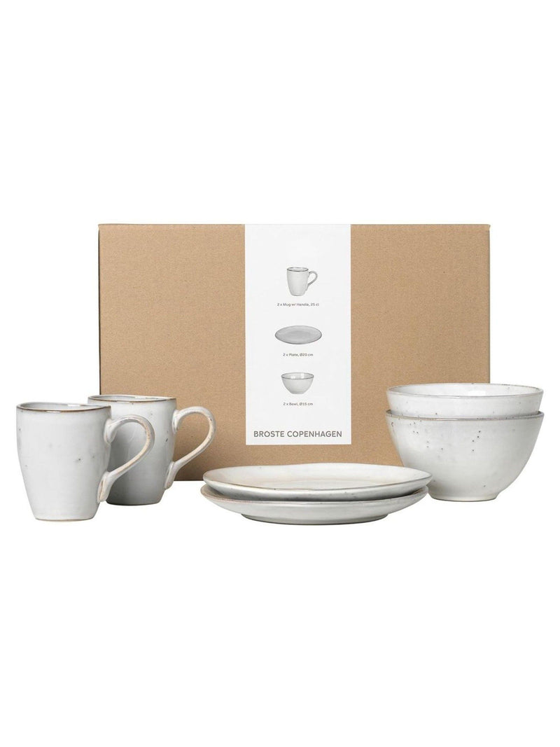 Broste Copenhagen sand Nordic ceramic bowls set of 2 - British product