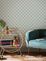 Next Graham & Brown Mint Envy Check Me Out Wallpaper Sample A4- Buy online at McGrocer