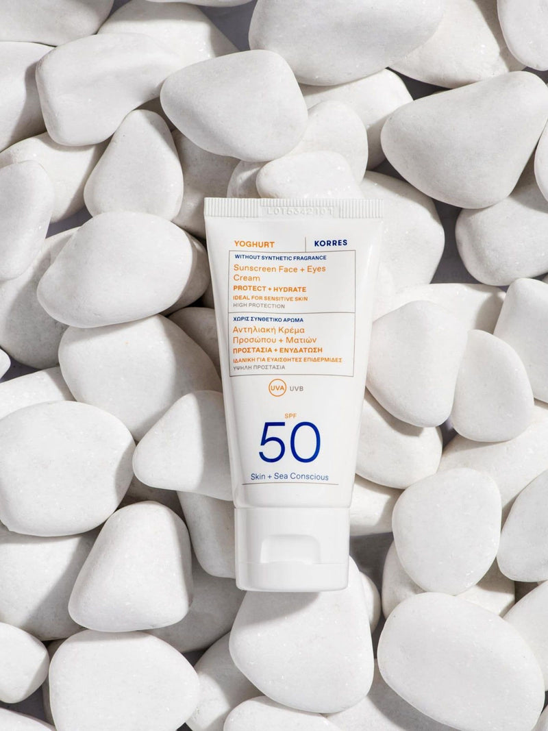 Korres Yoghurt Face and Eyes Sunscreen 50ml, UK version