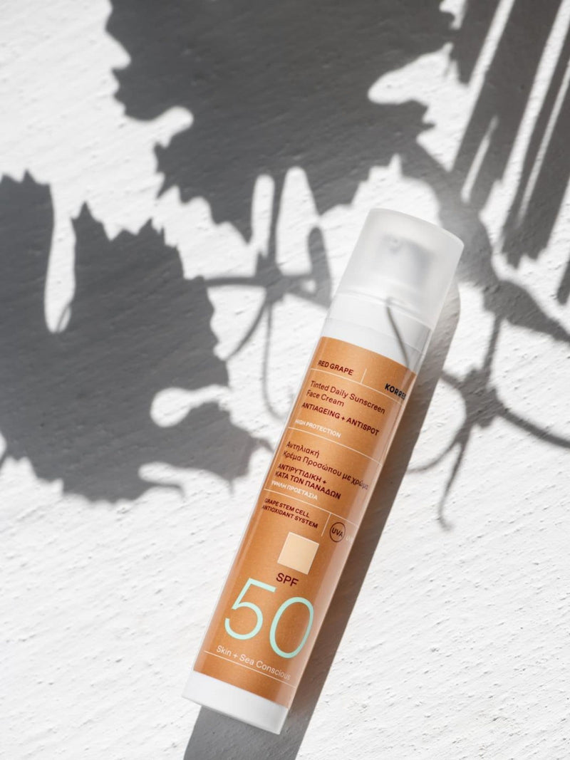 Korres Grape Face Sunscreen Tinted SPF50 50ml, UK version