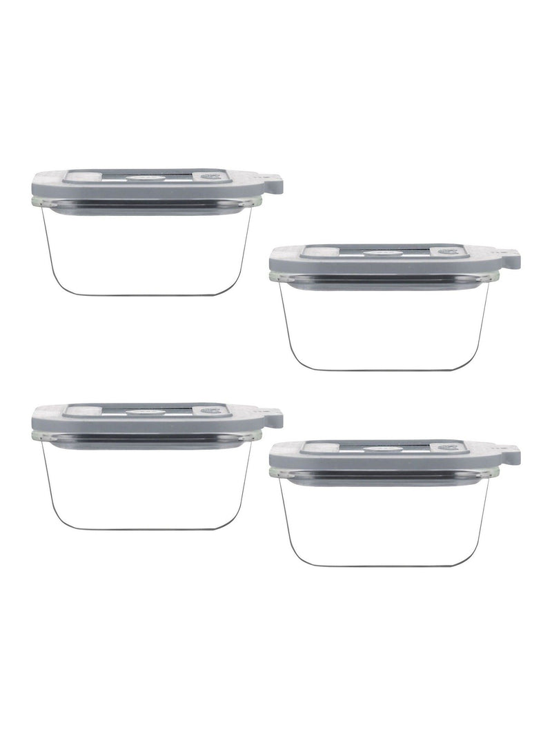 Kilner clear fresh storage containers 0.31L set of 4, UK version