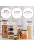 Kilner 3 piece glass storage jar set with 500ml, 1L, and 1.5L jars, UK version