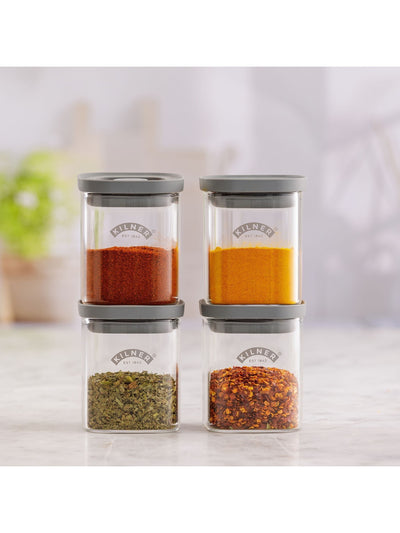 Next Kilner Set of 6 Clear Fresh Storage Spice Jars 160ml Glass Storage Jars- Buy online at McGrocer