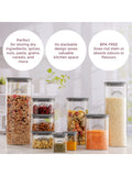 Kilner Fresh Storage Jars Square Glass 1.5 Litre 3 Pack, UK version